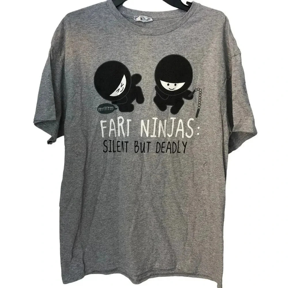 Fart Ninjas unisex adult Graphic Summer T shirt Size S/M